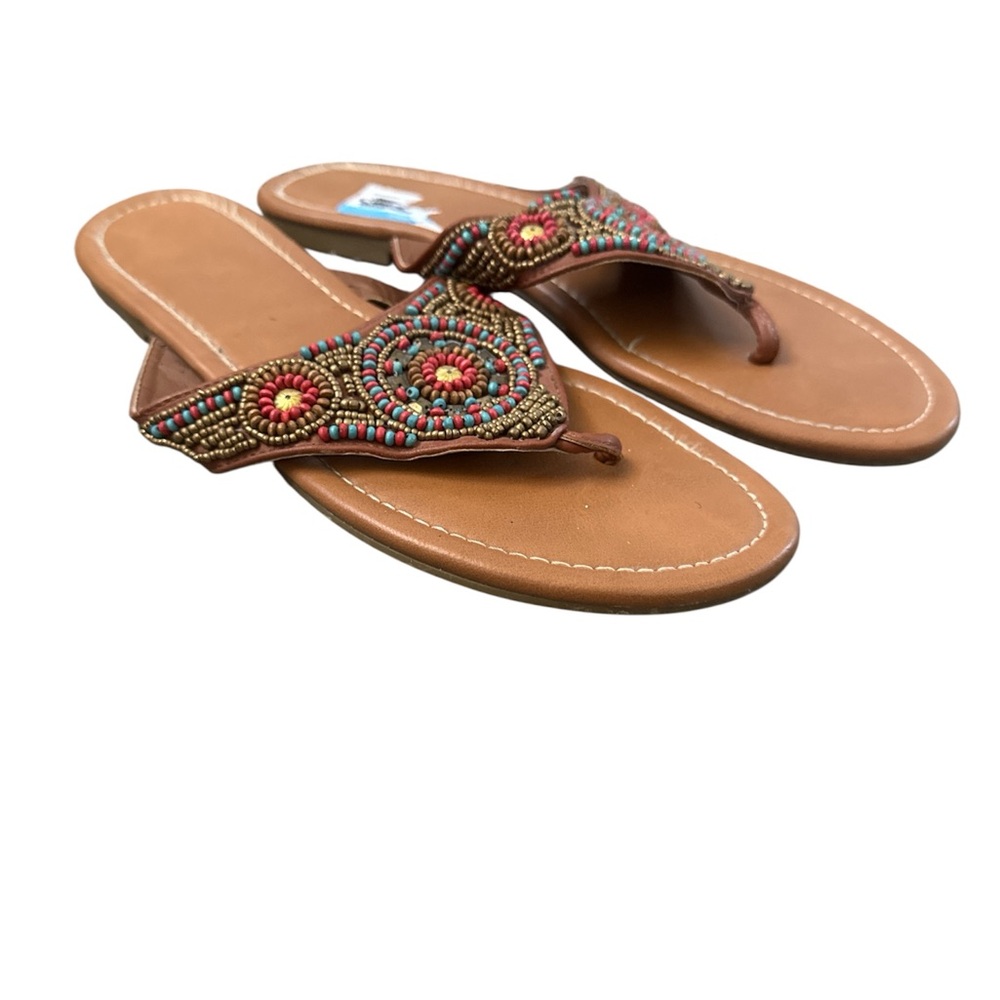 Embellished Tan Sandals